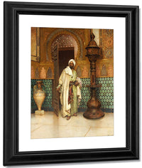 An Arab In A Palace Interior By Rodolphe Ernst Fine Art Print