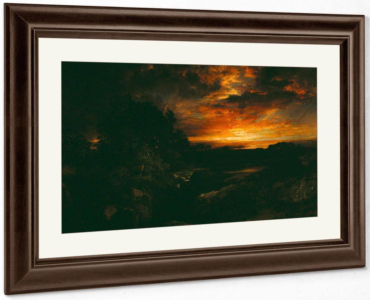 An Arizona Sunset Near The Grand Canyon By Thomas Moran Fine Art Print