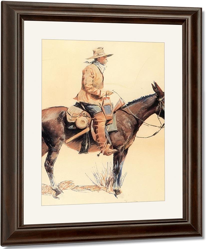 An Army Packer Aka A Regular By Frederic Remington Fine Art Print