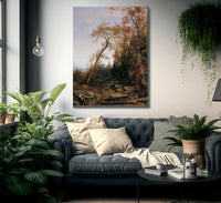 An Autumnal Memory By Jervis Mcentee Fine Art Print