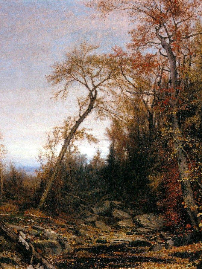An Autumnal Memory By Jervis Mcentee Fine Art Print