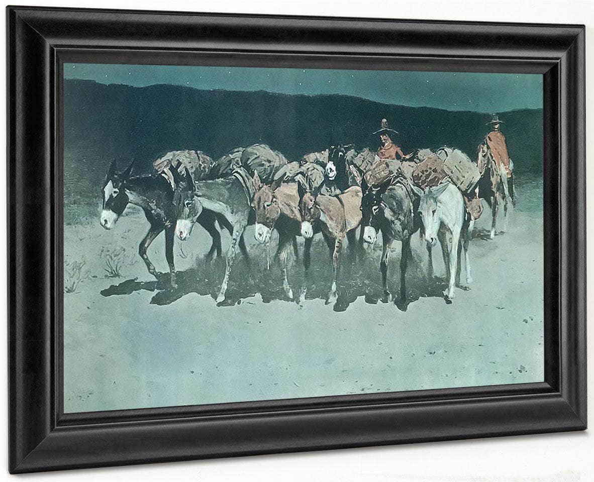 An Early Start For Market By Frederic Remington Fine Art Print