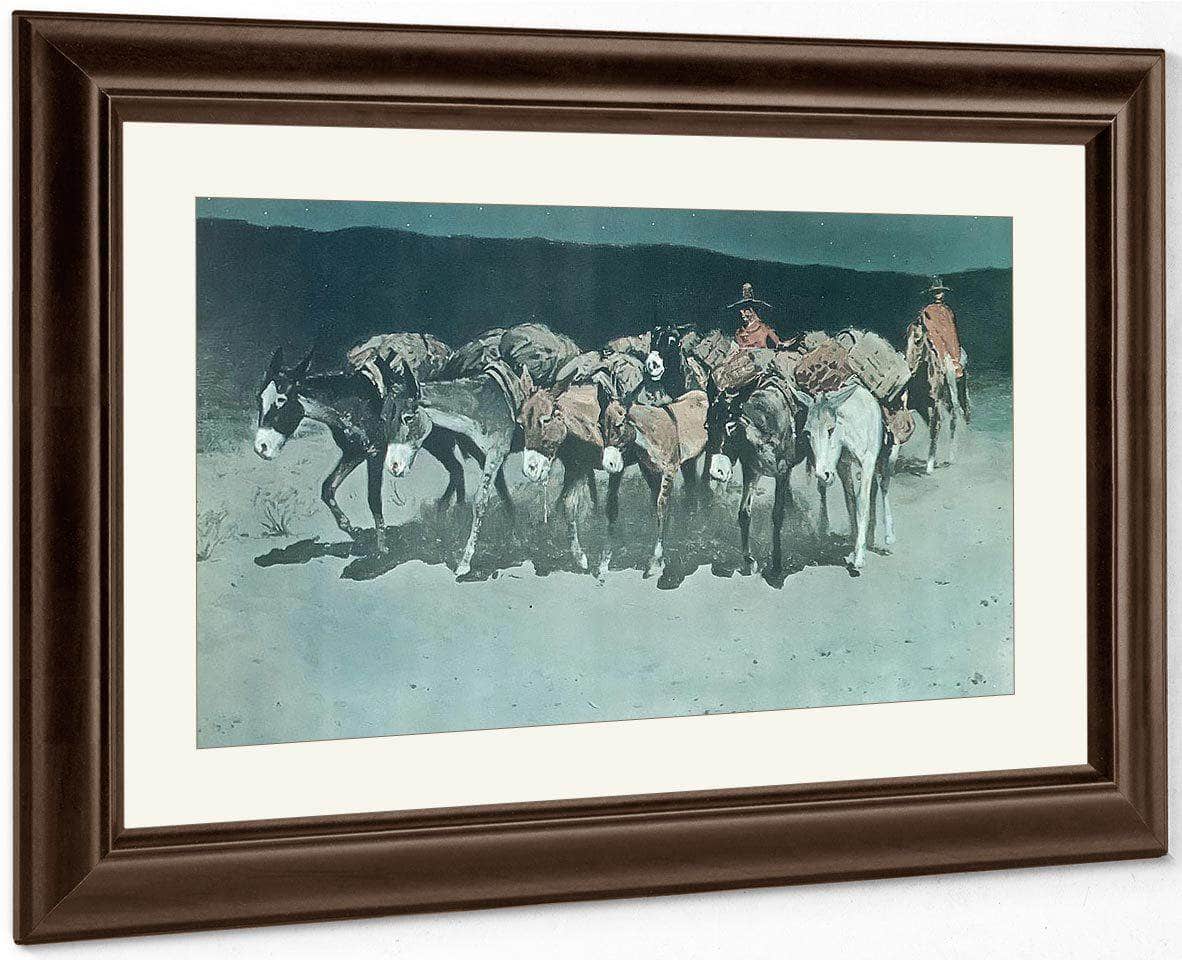 An Early Start For Market By Frederic Remington Fine Art Print