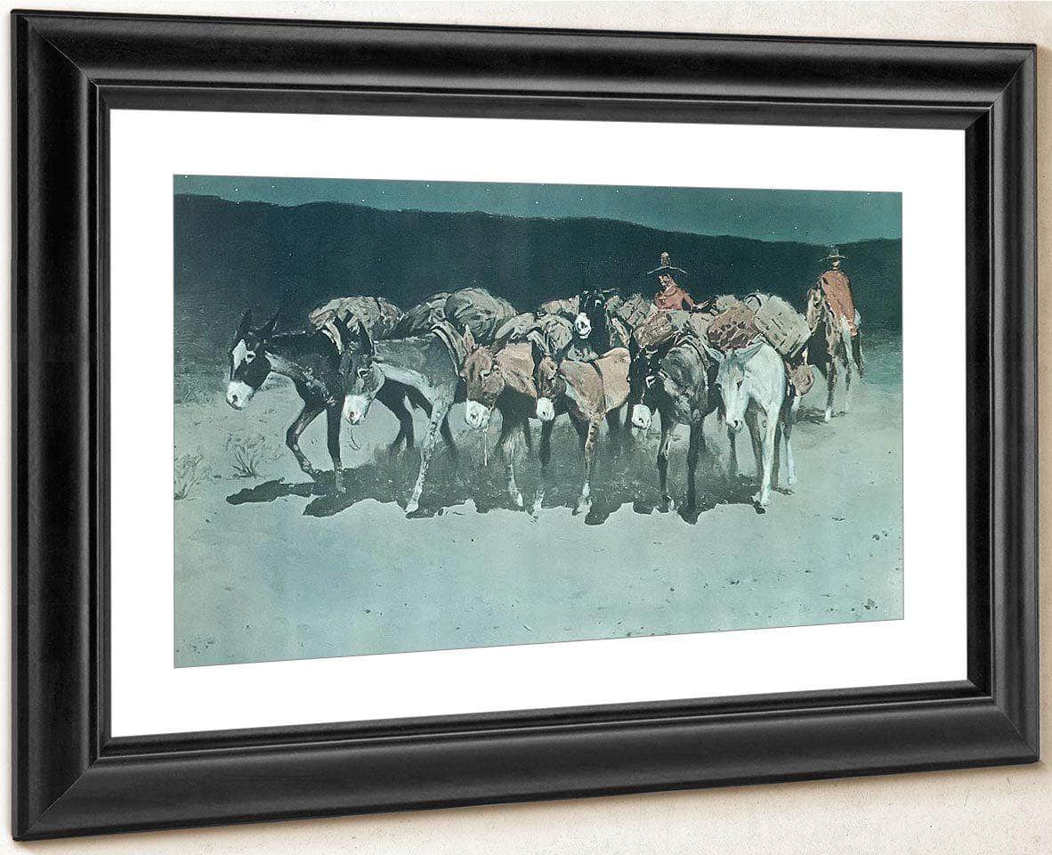 An Early Start For Market By Frederic Remington Fine Art Print