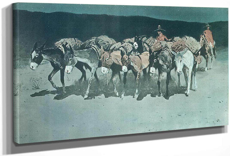 An Early Start For Market By Frederic Remington Fine Art Print