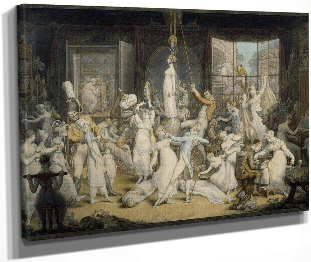 An Elegant Establishment For Young Ladies By Edward Francis Burney Fine Art Print