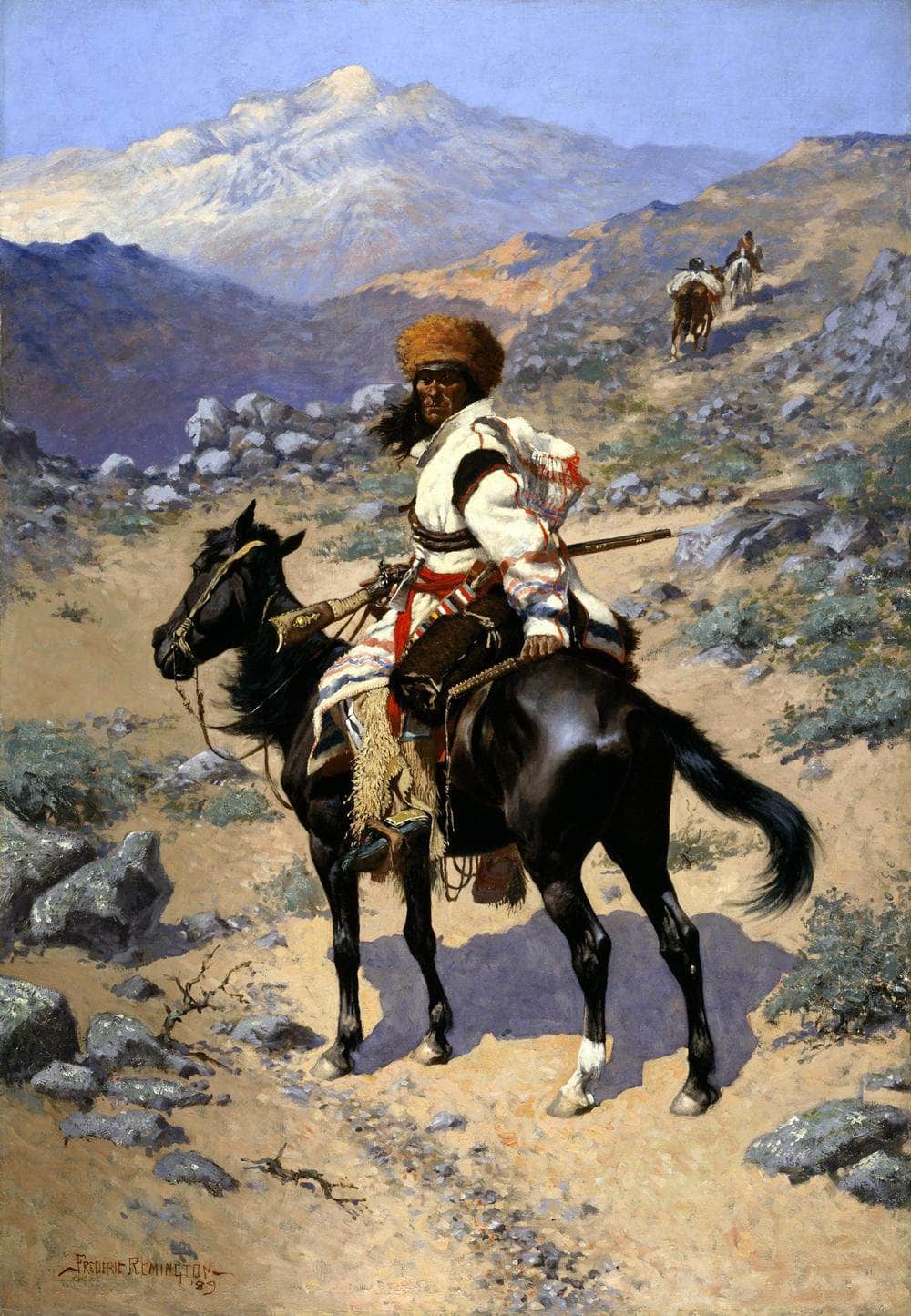 An Indian Trapper Painting Frederic Remington Canvas Art Fine Art Print