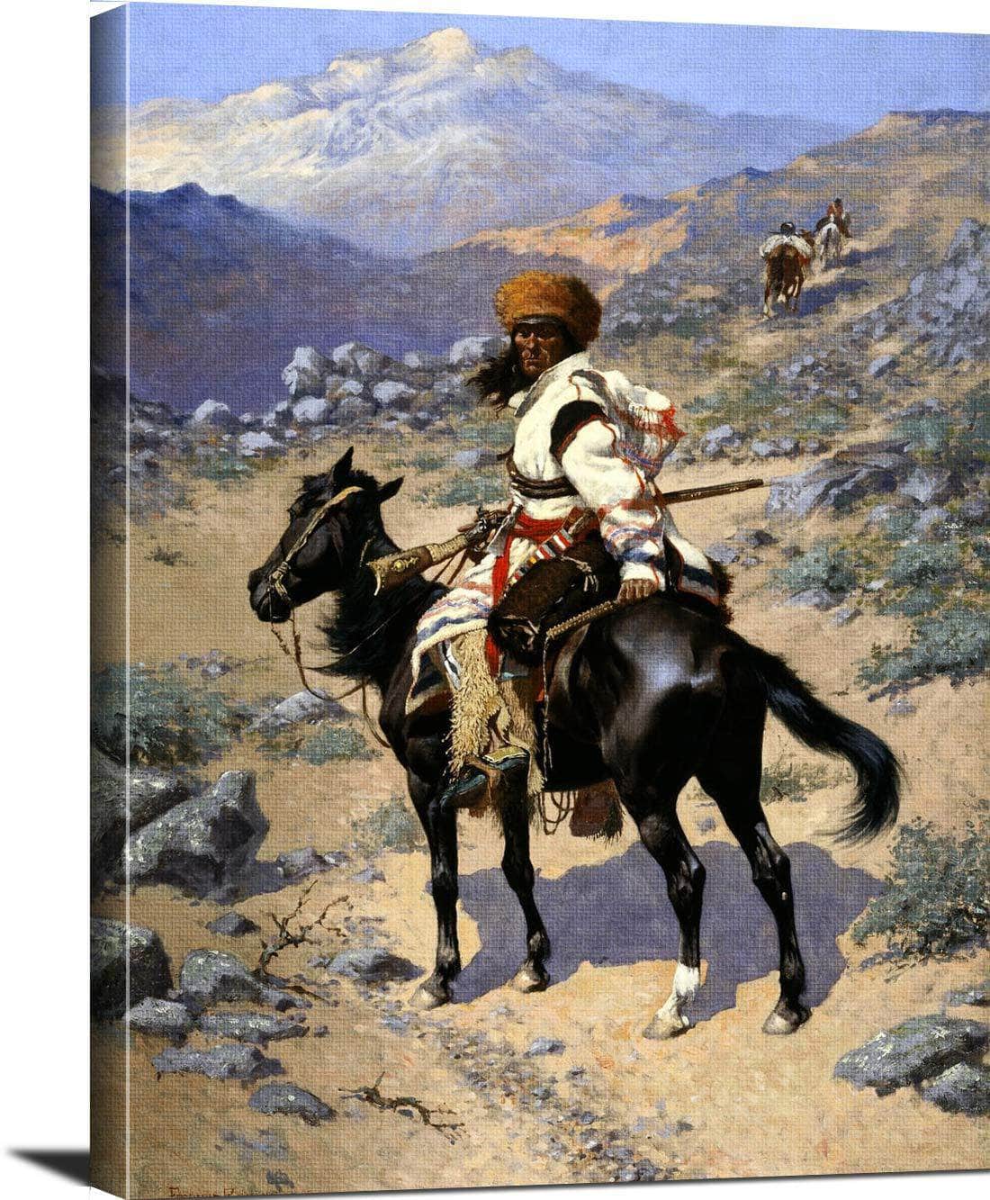 An Indian Trapper Painting Frederic Remington Canvas Art Fine Art Print