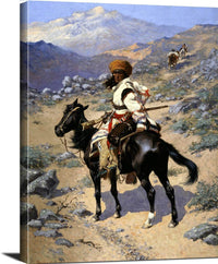 An Indian Trapper Painting Frederic Remington Canvas Art Fine Art Print