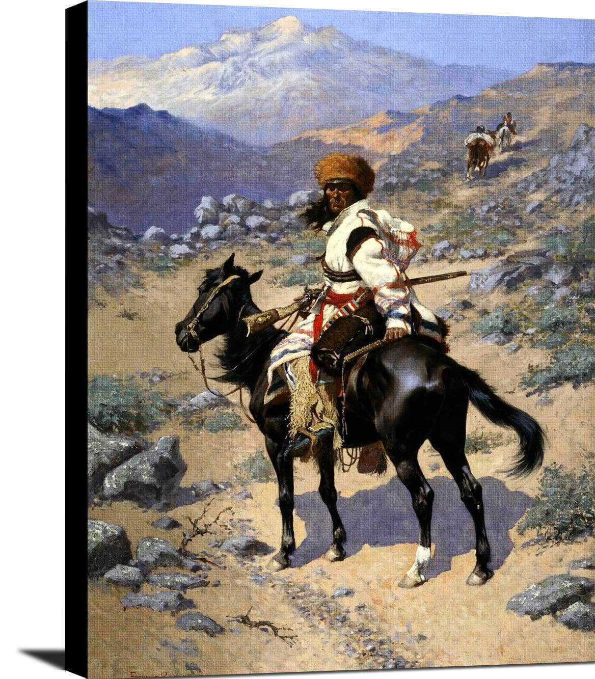 An Indian Trapper Painting Frederic Remington Canvas Art Fine Art Print