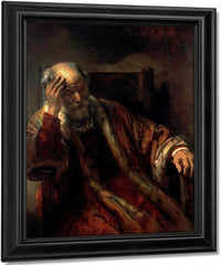 An Old Man In An Armchair By Rembrandt Fine Art Print