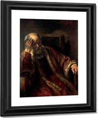 An Old Man In An Armchair By Rembrandt Fine Art Print
