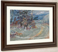 An Unscheduled Stop By Charles Marion Russell Fine Art Print