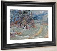 An Unscheduled Stop By Charles Marion Russell Fine Art Print