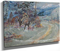 An Unscheduled Stop By Charles Marion Russell Fine Art Print