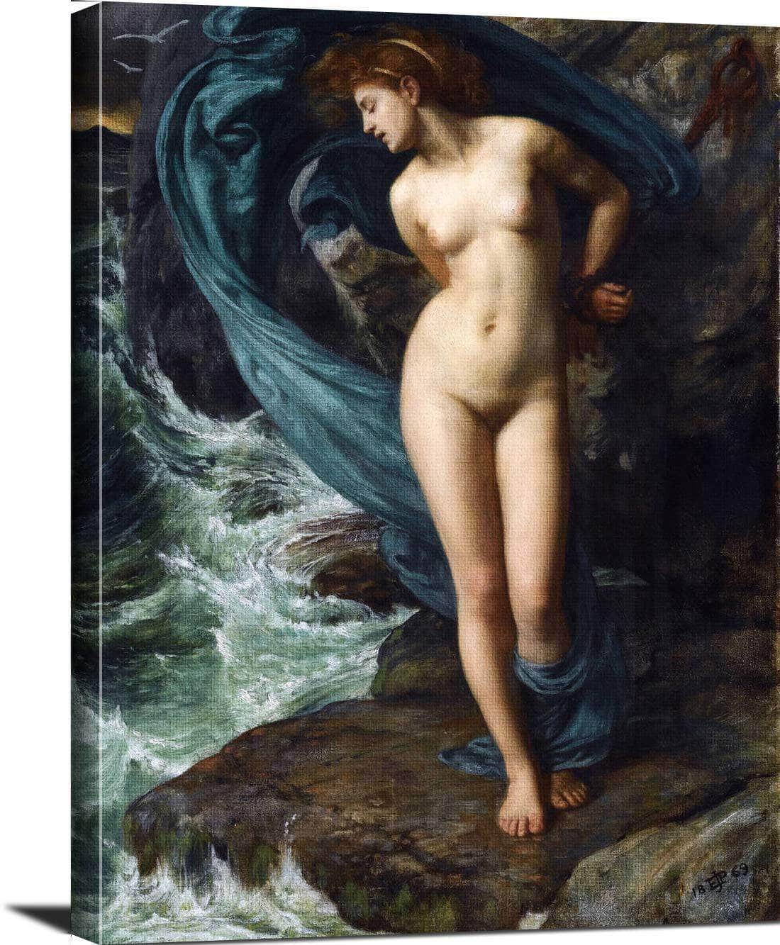 Andromeda Painting Sir Edward John Poynter Canvas Art Fine Art Print