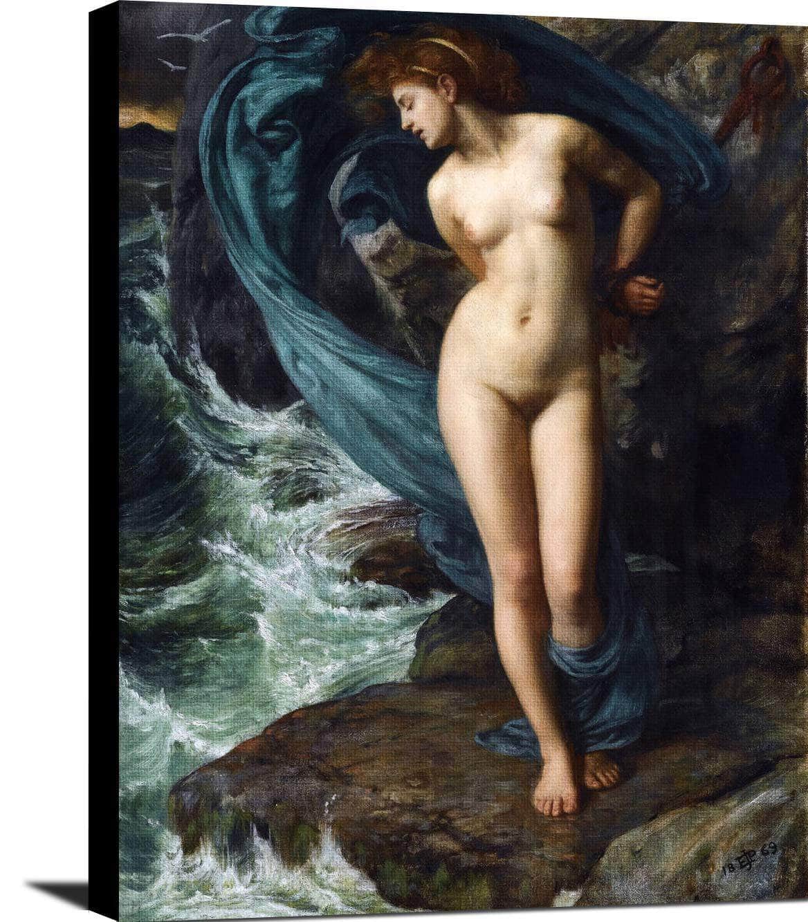 Andromeda Painting Sir Edward John Poynter Canvas Art Fine Art Print