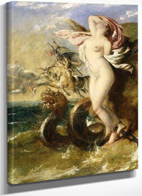 Andromeda, Perseus Coming To Her Rescue By William Etty Fine Art Print