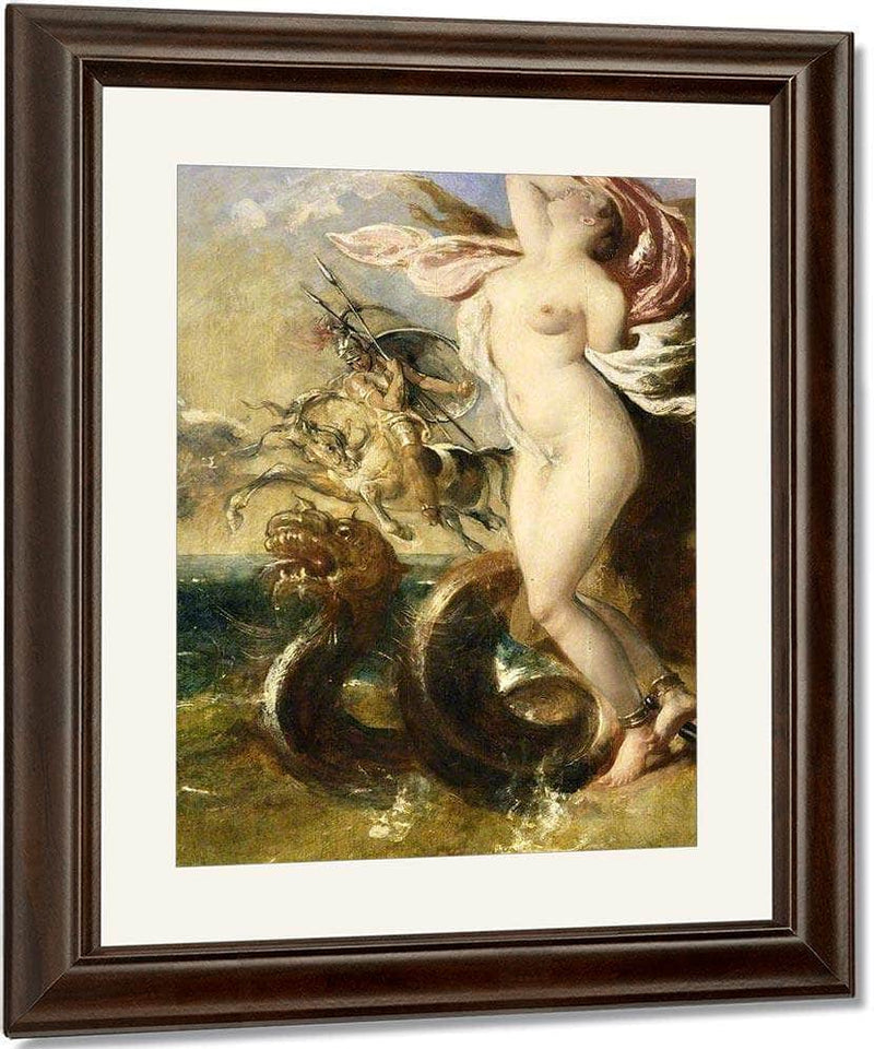 Andromeda, Perseus Coming To Her Rescue By William Etty Fine Art Print