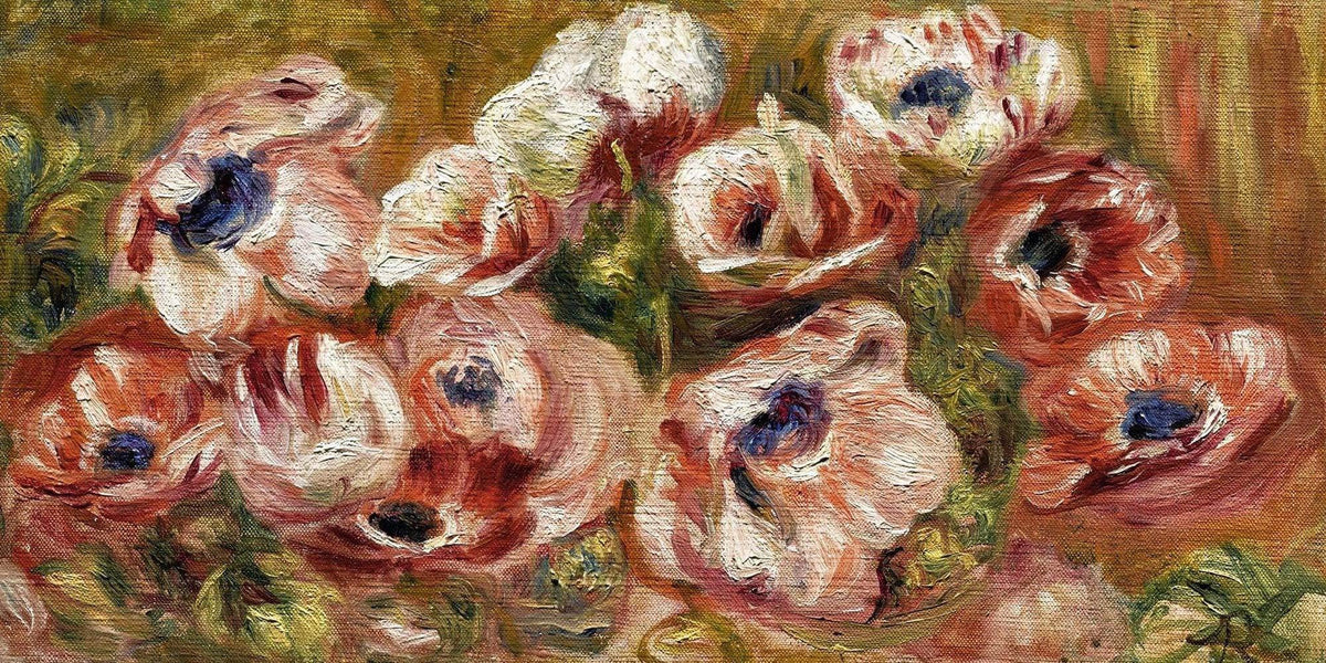 Anemones Painting Auguste Renoir Canvas Art Fine Art Print