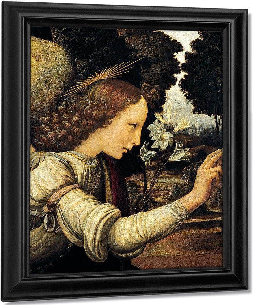 Angel By Leonardo Da Vinci Fine Art Print