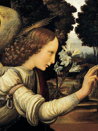 Angel By Leonardo Da Vinci Fine Art Print