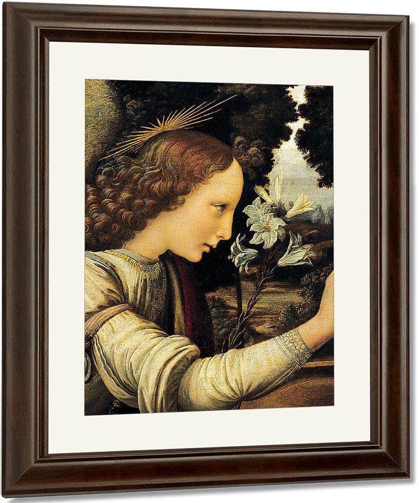 Angel By Leonardo Da Vinci Fine Art Print