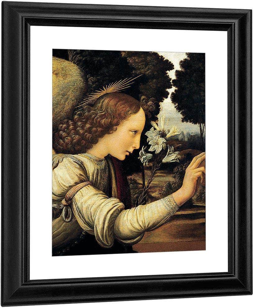 Angel By Leonardo Da Vinci Fine Art Print