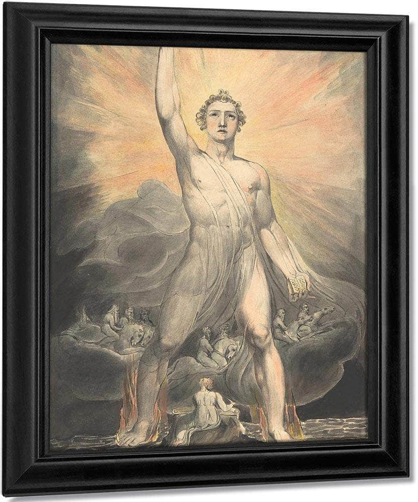 Angel Of The Revelation 1803 1805 Pencil Watercolor 39 2X26Cm Met By William Blake Fine Art Print