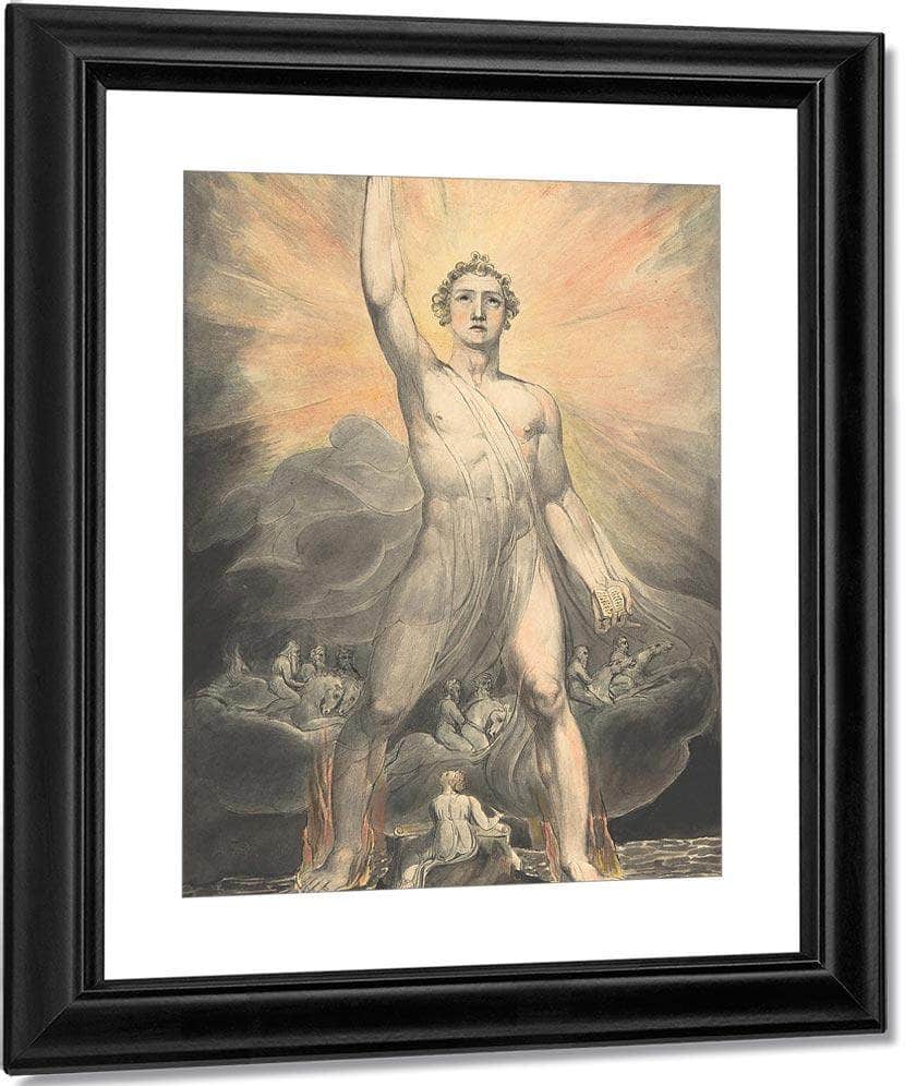 Angel Of The Revelation 1803 1805 Pencil Watercolor 39 2X26Cm Met By William Blake Fine Art Print