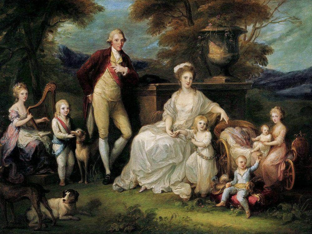 Angelica Kauffmann Ferdinand Iv King Of Naples And His Family 1783 By Angelica Kauffmann Fine Art Print