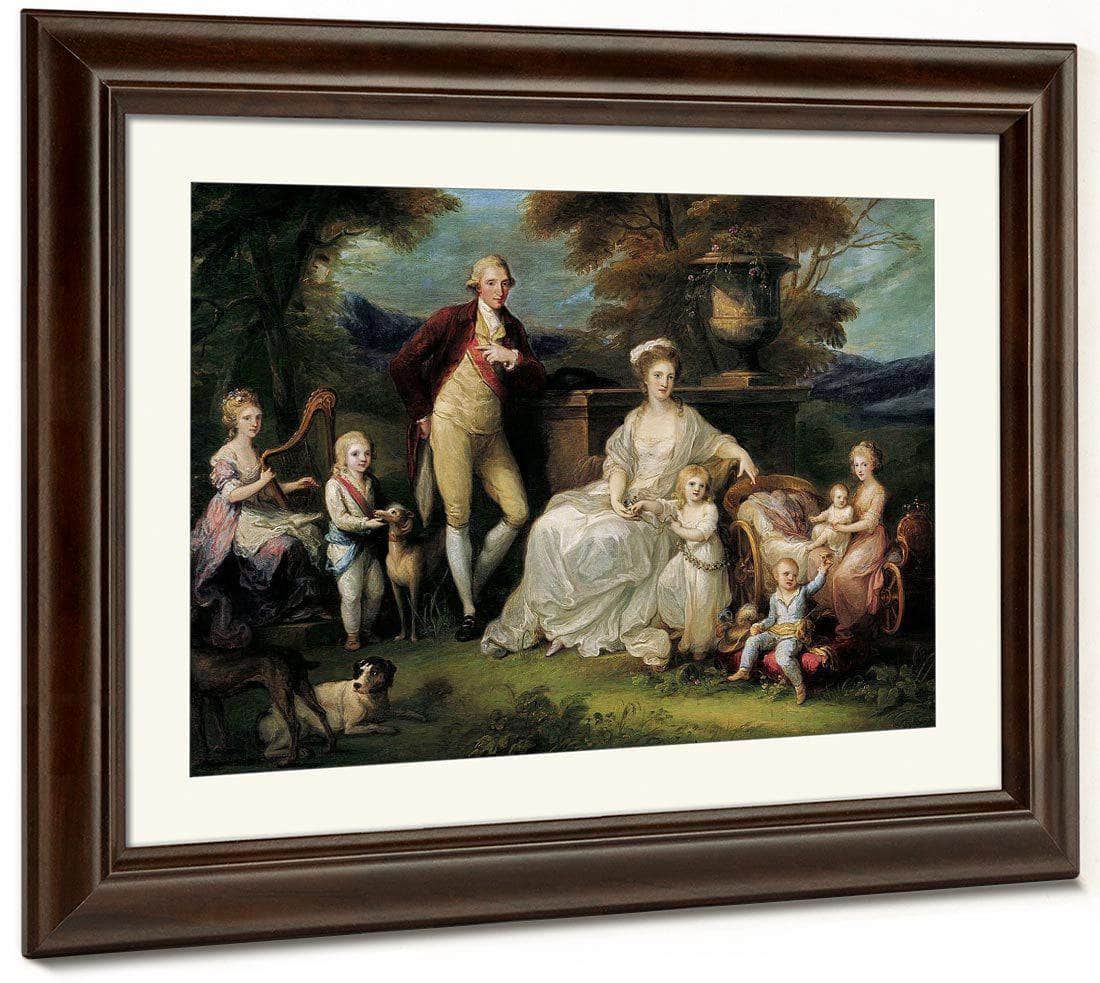 Angelica Kauffmann Ferdinand Iv King Of Naples And His Family 1783 By Angelica Kauffmann Fine Art Print