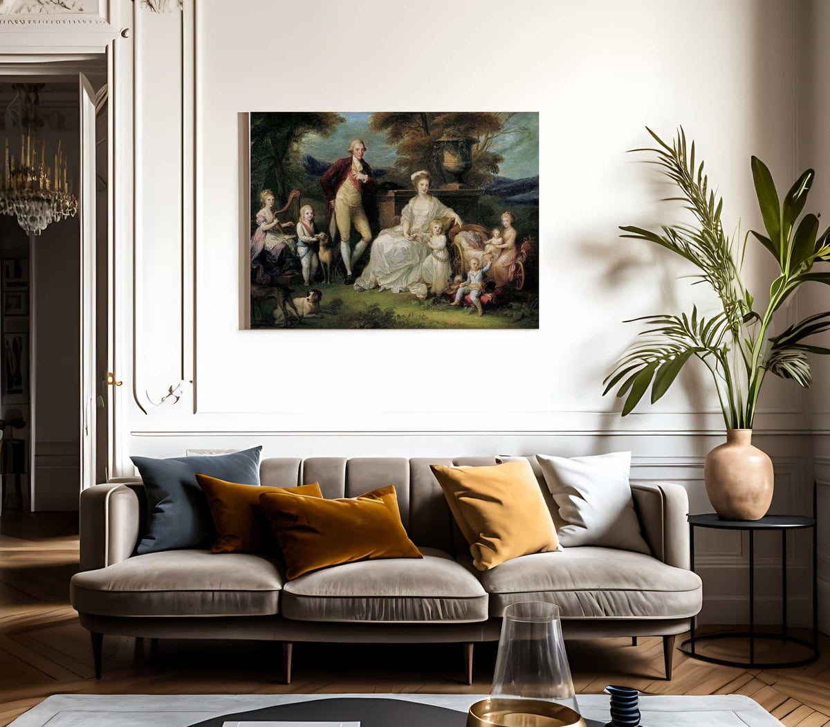 Angelica Kauffmann Ferdinand Iv King Of Naples And His Family 1783 By Angelica Kauffmann Fine Art Print