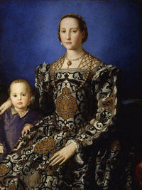 Angelo Bronzino   Eleanor Of Toledo With Her Son 1554 1555 Mannerism 115X96Cm Uffizi Gallery Florence By Agnolo Bronzino Fine Art Print