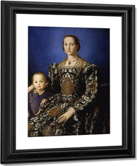 Angelo Bronzino   Eleanor Of Toledo With Her Son 1554 1555 Mannerism 115X96Cm Uffizi Gallery Florence By Agnolo Bronzino Fine Art Print
