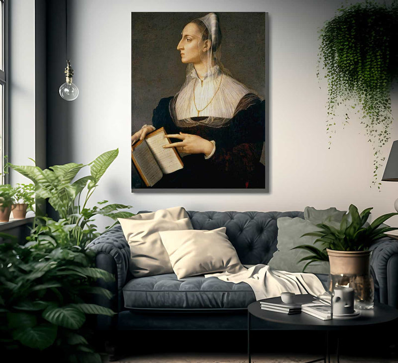 Angelo Bronzino   Portrait Of Laura Battiferri 1552 Mannerism 60X83Cm Palazzo Vecchio By Agnolo Bronzino Fine Art Print