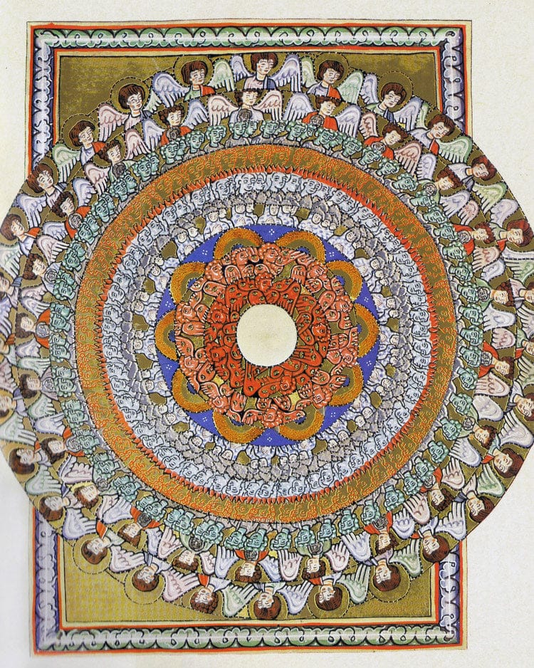 Angels By Hildegard Von Bingen Fine Art Print