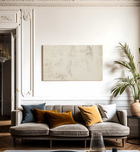 Animal And Figure Studies By Ferdinand Victor Eugene Delacroix Fine Art Print