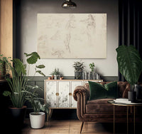 Animal And Figure Studies By Ferdinand Victor Eugene Delacroix Fine Art Print