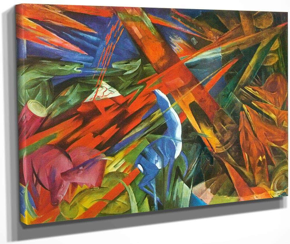 Animal Fates (The Trees Show Their Rings) By Franz Marc Fine Art Print