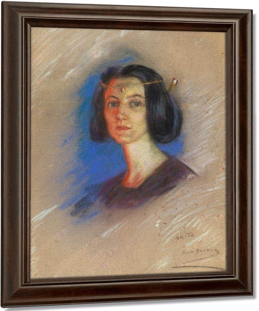 Anita Hunt By Alice Pike Barney Fine Art Print