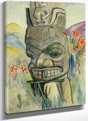 Ankeda The Pole Of Chief George Kindealda By Emily Carr Fine Art Print