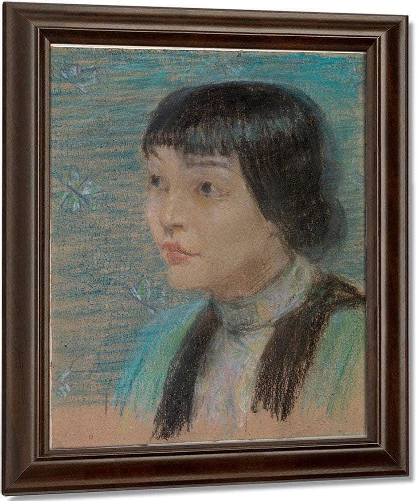 Anna May Wong By Alice Pike Barney Fine Art Print