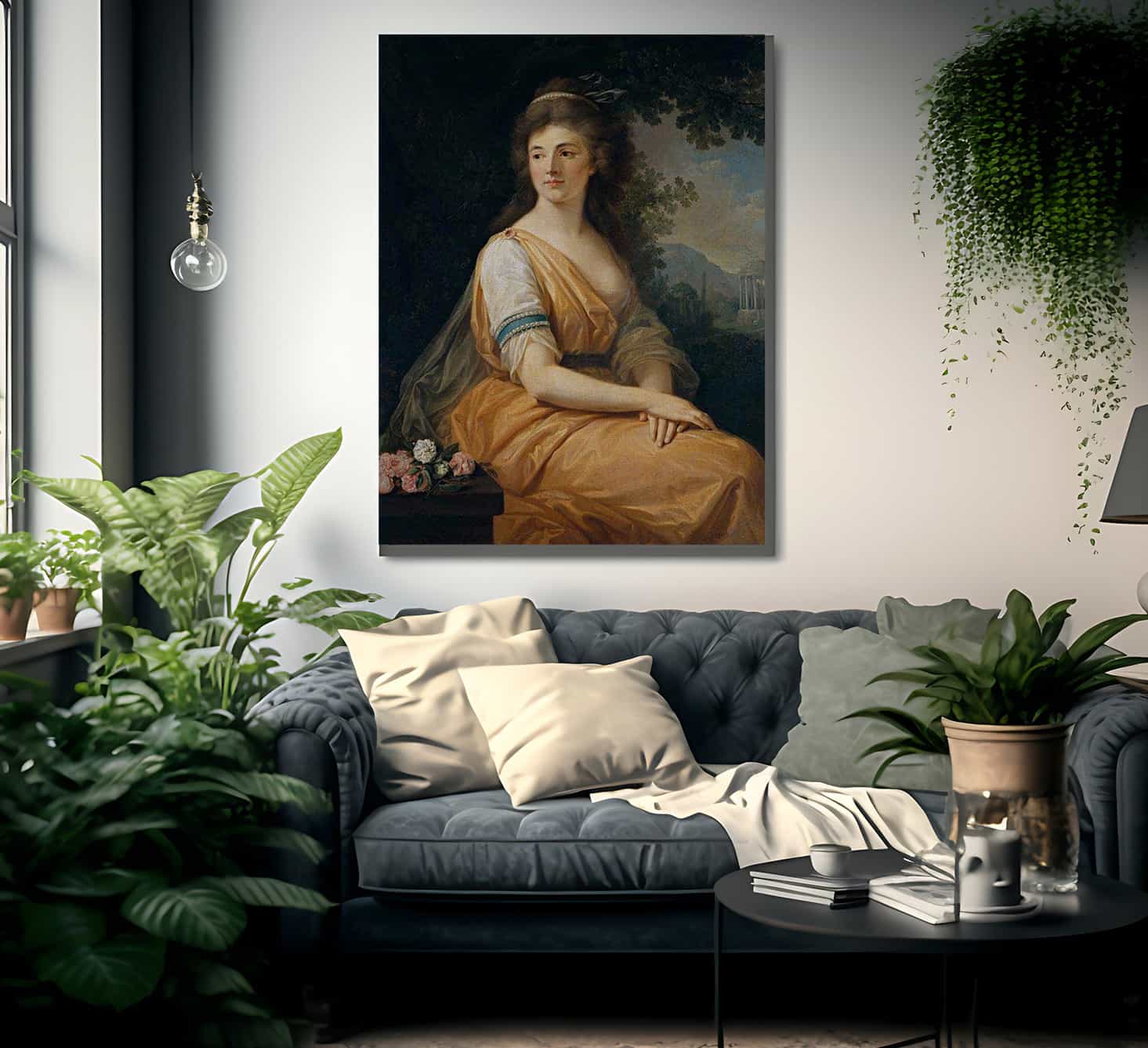 Anna Von Escher Van Muralt 1800 110X86Cm Prado Museum P02473 By Angelica Kauffmann Fine Art Print