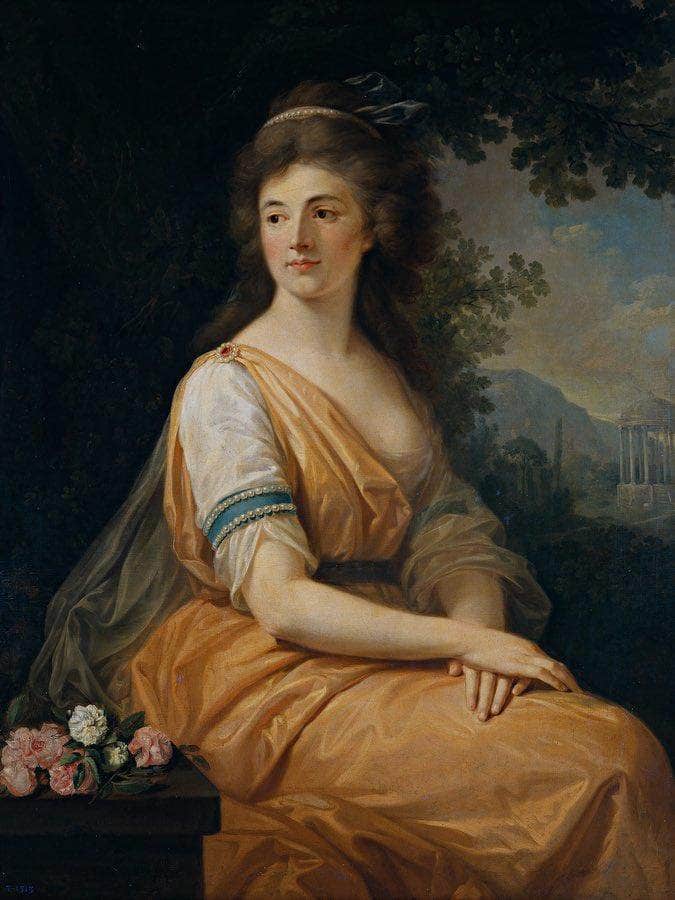 Anna Von Escher Van Muralt 1800 110X86Cm Prado Museum P02473 By Angelica Kauffmann Fine Art Print