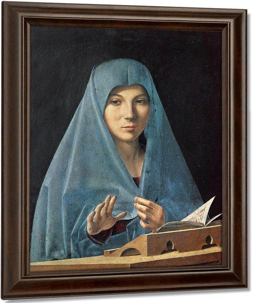 Annunciation By Antonello Da Messina Fine Art Print