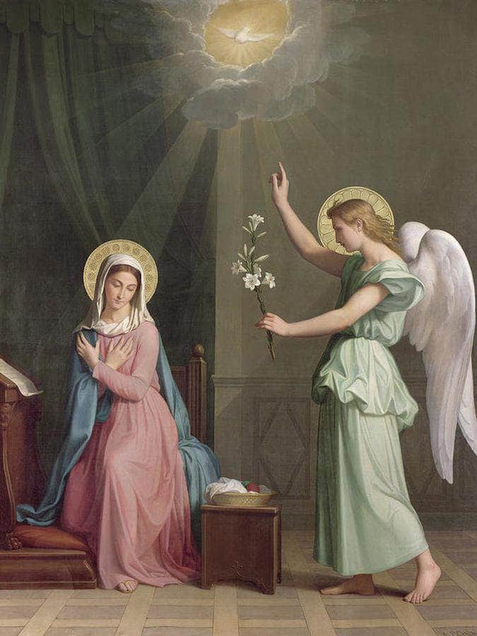 Annunciation By Auguste Pichon Fine Art Print