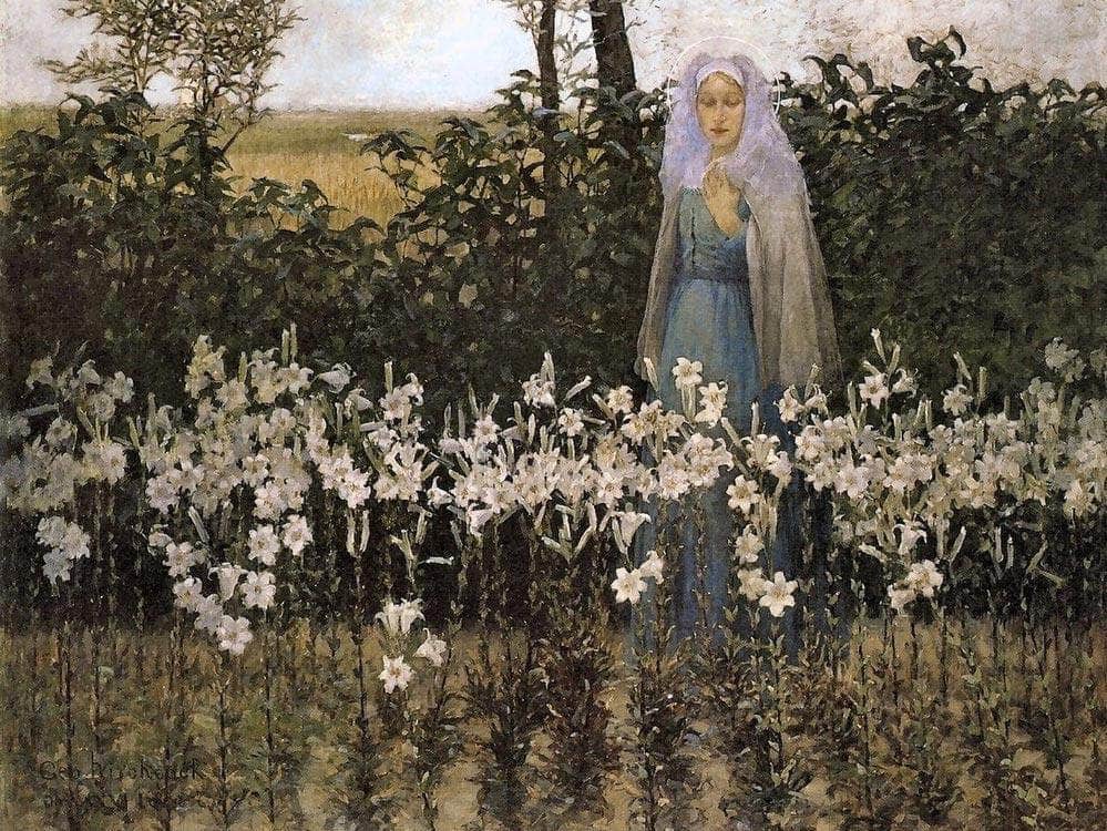 Annunciation by George Hitchcock Fine Art Print