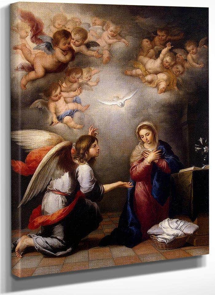 Annunciation By Murillo Fine Art Print
