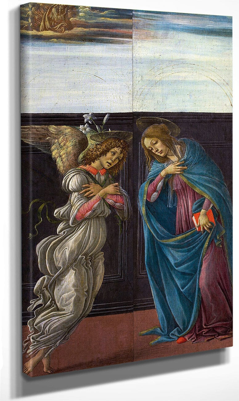 Annunciation By Sandro Botticelli Fine Art Print